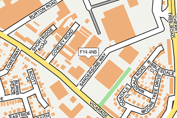 FY4 4NB map - OS OpenMap – Local (Ordnance Survey)