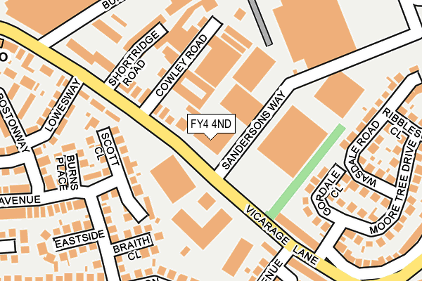 FY4 4ND map - OS OpenMap – Local (Ordnance Survey)