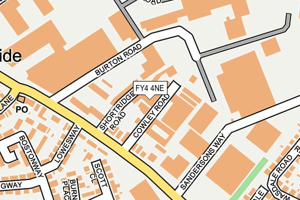 FY4 4NE map - OS OpenMap – Local (Ordnance Survey)