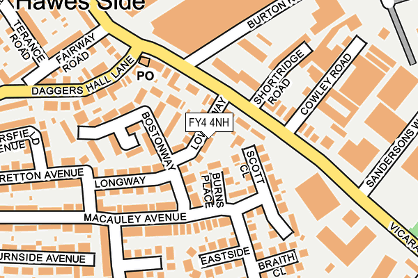 FY4 4NH map - OS OpenMap – Local (Ordnance Survey)
