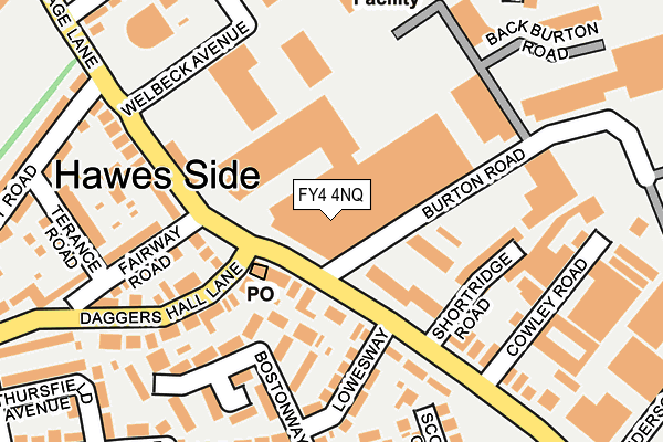 FY4 4NQ map - OS OpenMap – Local (Ordnance Survey)