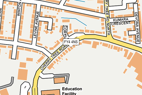 FY4 4NS map - OS OpenMap – Local (Ordnance Survey)