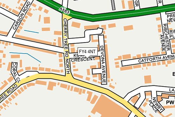 FY4 4NT map - OS OpenMap – Local (Ordnance Survey)