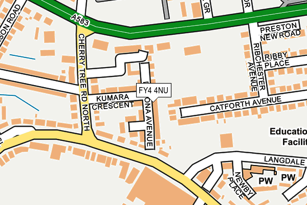 FY4 4NU map - OS OpenMap – Local (Ordnance Survey)
