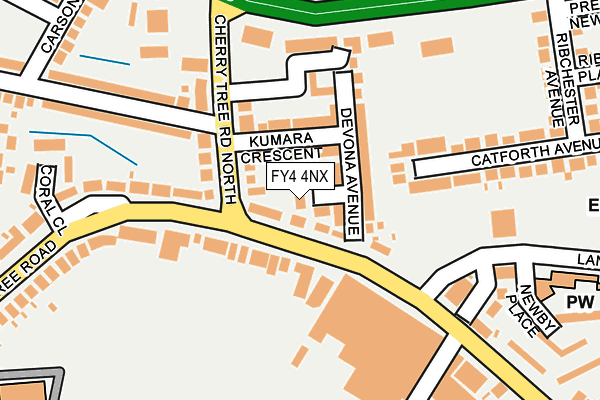 FY4 4NX map - OS OpenMap – Local (Ordnance Survey)