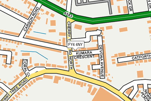 FY4 4NY map - OS OpenMap – Local (Ordnance Survey)