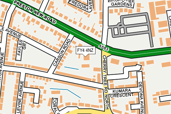 FY4 4NZ map - OS OpenMap – Local (Ordnance Survey)