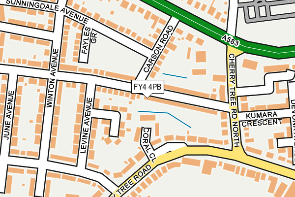 FY4 4PB map - OS OpenMap – Local (Ordnance Survey)