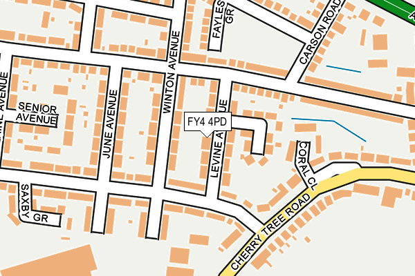 FY4 4PD map - OS OpenMap – Local (Ordnance Survey)