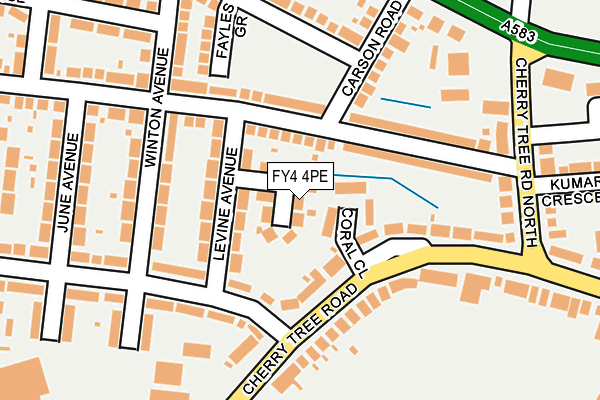 FY4 4PE map - OS OpenMap – Local (Ordnance Survey)
