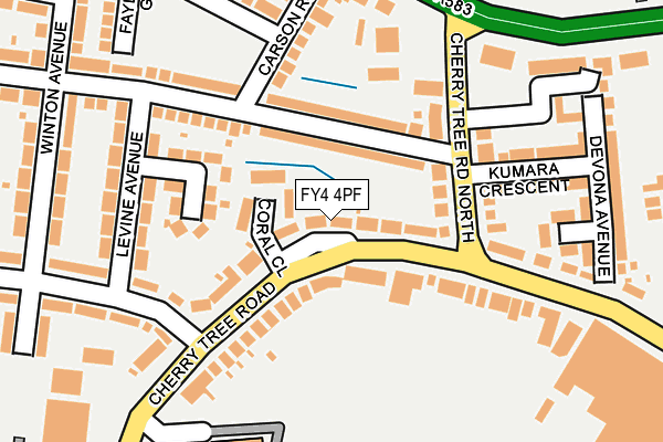FY4 4PF map - OS OpenMap – Local (Ordnance Survey)