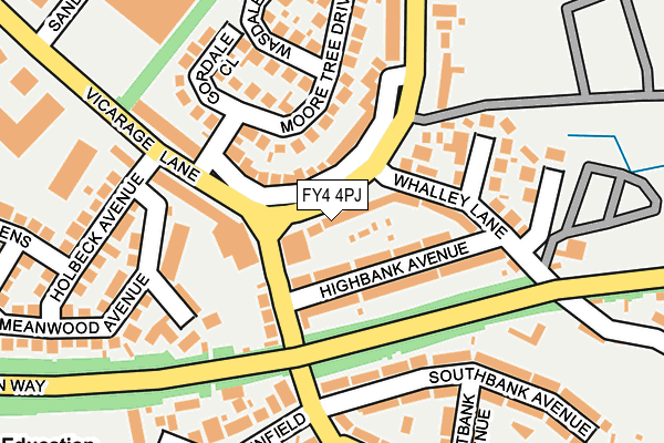 FY4 4PJ map - OS OpenMap – Local (Ordnance Survey)