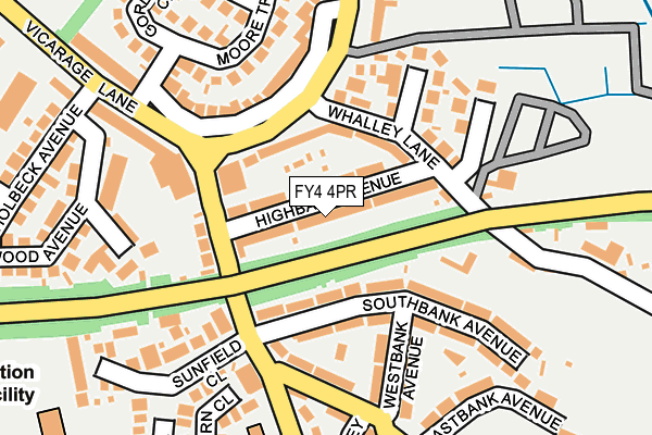 FY4 4PR map - OS OpenMap – Local (Ordnance Survey)