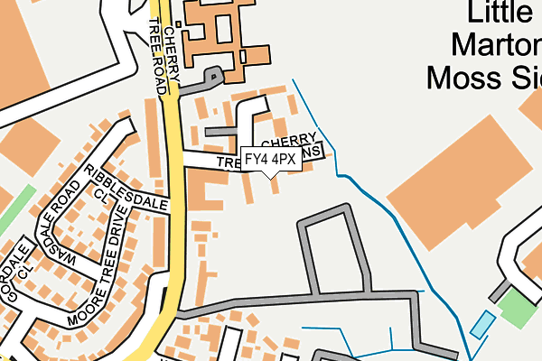 FY4 4PX map - OS OpenMap – Local (Ordnance Survey)