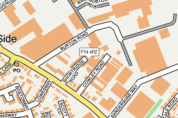 FY4 4PZ map - OS OpenMap – Local (Ordnance Survey)