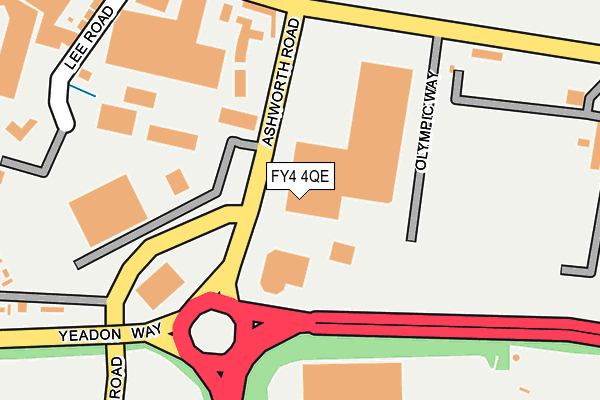 FY4 4QE map - OS OpenMap – Local (Ordnance Survey)