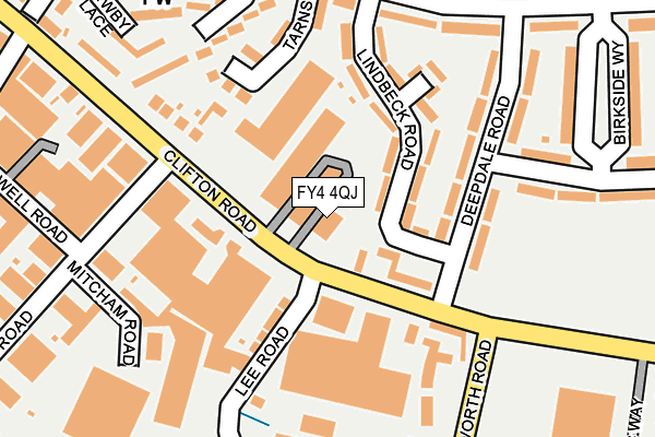 FY4 4QJ map - OS OpenMap – Local (Ordnance Survey)