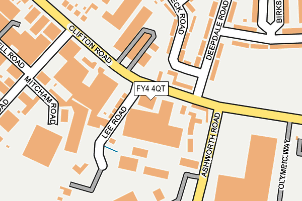 FY4 4QT map - OS OpenMap – Local (Ordnance Survey)
