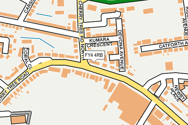 FY4 4RB map - OS OpenMap – Local (Ordnance Survey)