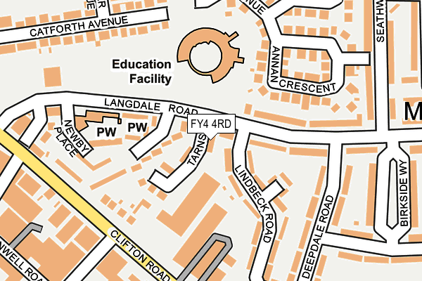 FY4 4RD map - OS OpenMap – Local (Ordnance Survey)