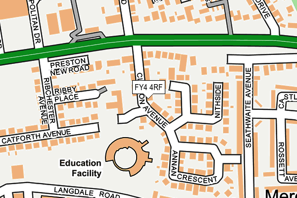 FY4 4RF map - OS OpenMap – Local (Ordnance Survey)
