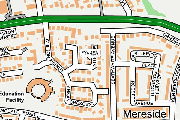 FY4 4SA map - OS OpenMap – Local (Ordnance Survey)
