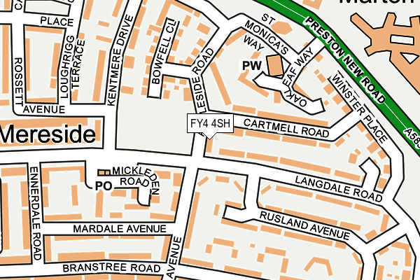 FY4 4SH map - OS OpenMap – Local (Ordnance Survey)