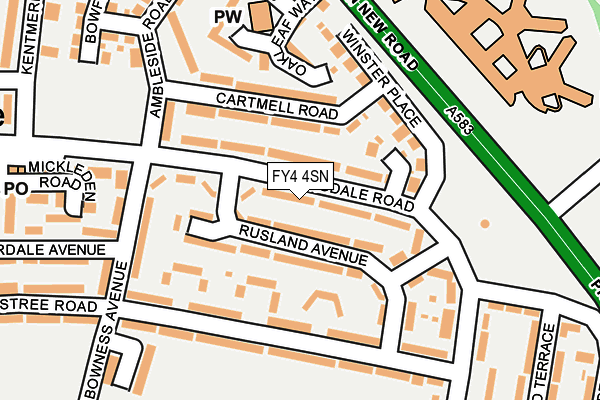 FY4 4SN map - OS OpenMap – Local (Ordnance Survey)