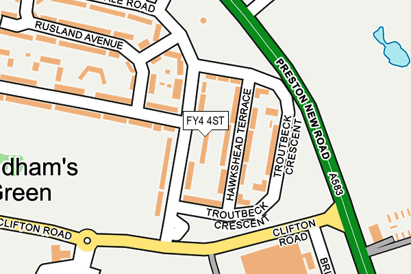 FY4 4ST map - OS OpenMap – Local (Ordnance Survey)