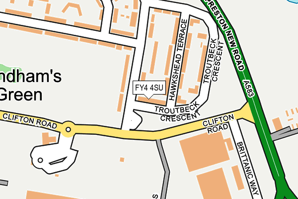 FY4 4SU map - OS OpenMap – Local (Ordnance Survey)