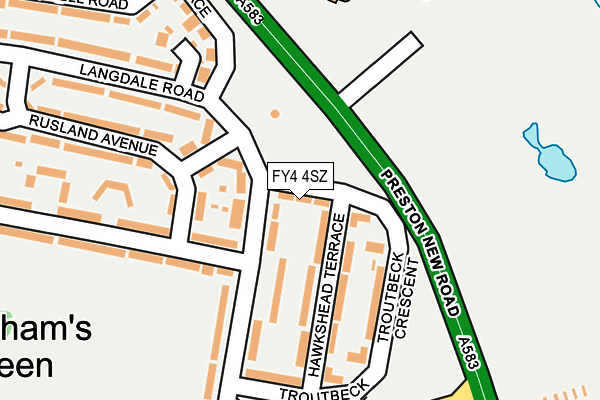 FY4 4SZ map - OS OpenMap – Local (Ordnance Survey)