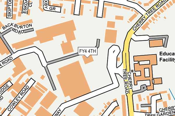 FY4 4TH map - OS OpenMap – Local (Ordnance Survey)