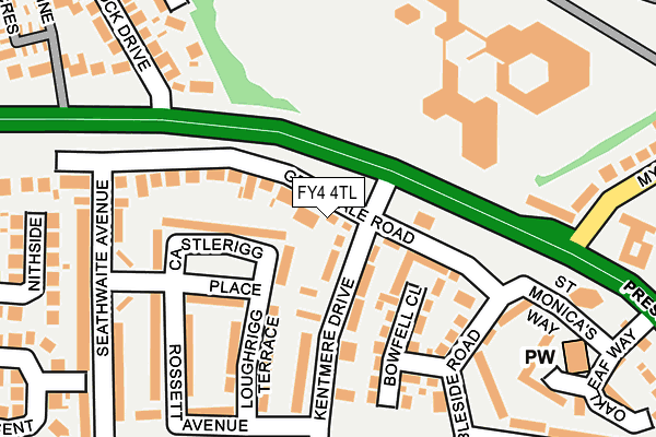 FY4 4TL map - OS OpenMap – Local (Ordnance Survey)