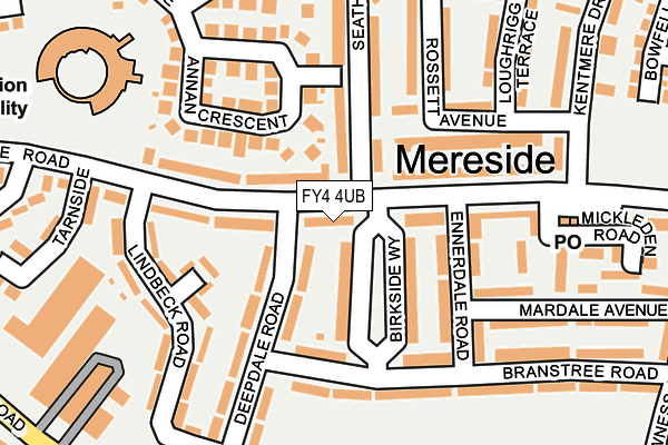 FY4 4UB map - OS OpenMap – Local (Ordnance Survey)