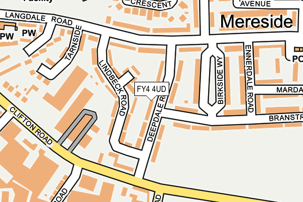 FY4 4UD map - OS OpenMap – Local (Ordnance Survey)