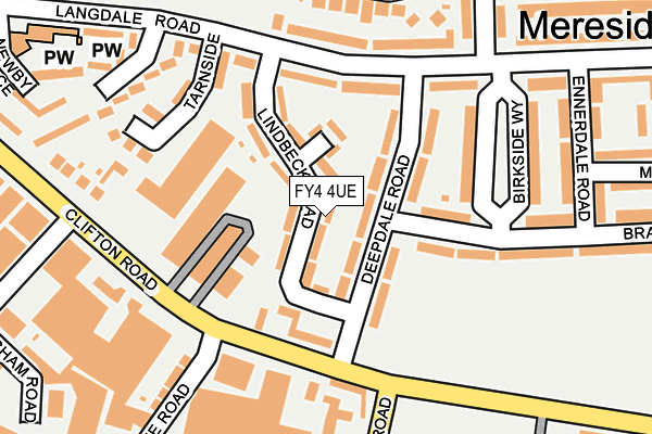 FY4 4UE map - OS OpenMap – Local (Ordnance Survey)