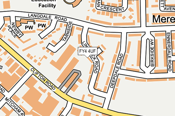 FY4 4UF map - OS OpenMap – Local (Ordnance Survey)