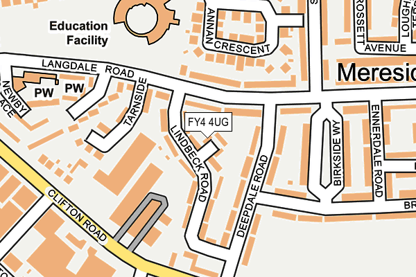 FY4 4UG map - OS OpenMap – Local (Ordnance Survey)