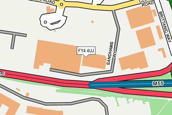 FY4 4UJ map - OS OpenMap – Local (Ordnance Survey)