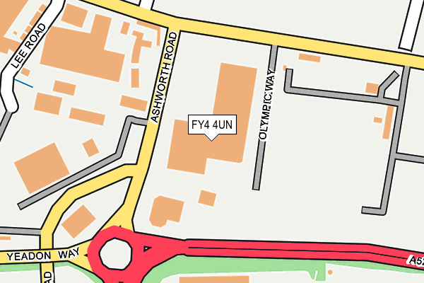 FY4 4UN map - OS OpenMap – Local (Ordnance Survey)