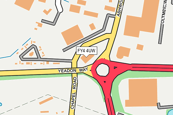 FY4 4UW map - OS OpenMap – Local (Ordnance Survey)
