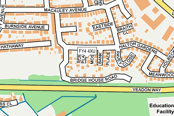 FY4 4XU map - OS OpenMap – Local (Ordnance Survey)