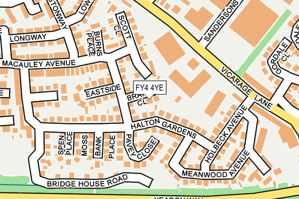 FY4 4YE map - OS OpenMap – Local (Ordnance Survey)