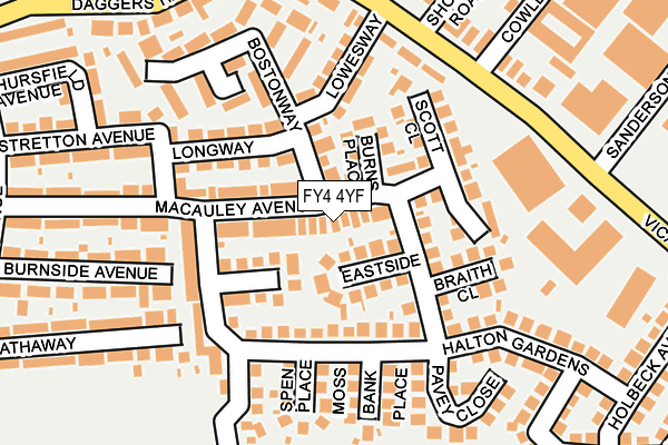FY4 4YF map - OS OpenMap – Local (Ordnance Survey)