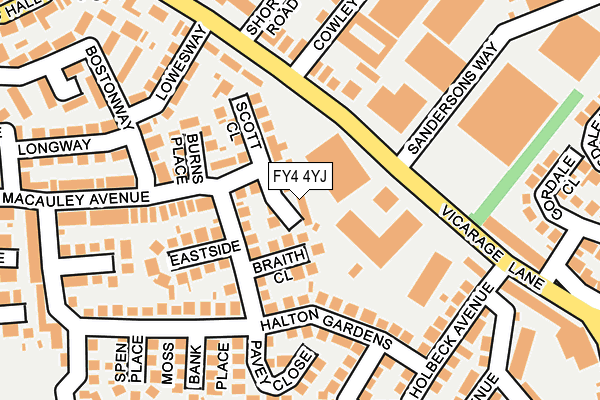 FY4 4YJ map - OS OpenMap – Local (Ordnance Survey)