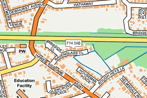 FY4 5AB map - OS OpenMap – Local (Ordnance Survey)