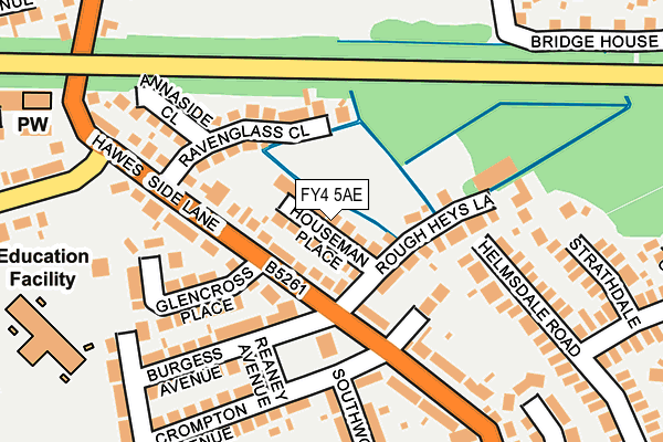 FY4 5AE map - OS OpenMap – Local (Ordnance Survey)