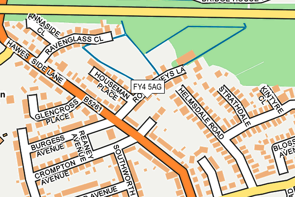 FY4 5AG map - OS OpenMap – Local (Ordnance Survey)