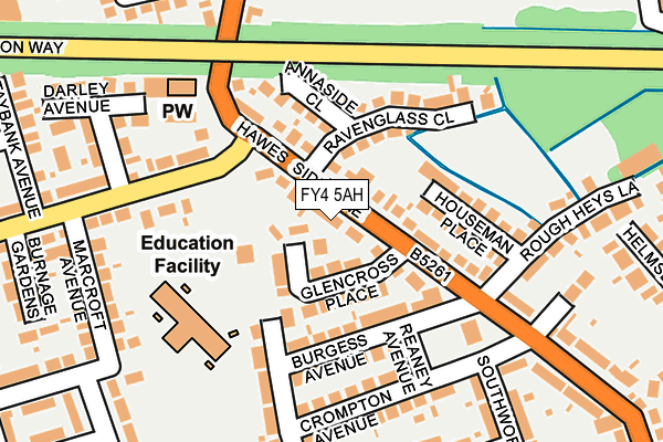FY4 5AH map - OS OpenMap – Local (Ordnance Survey)