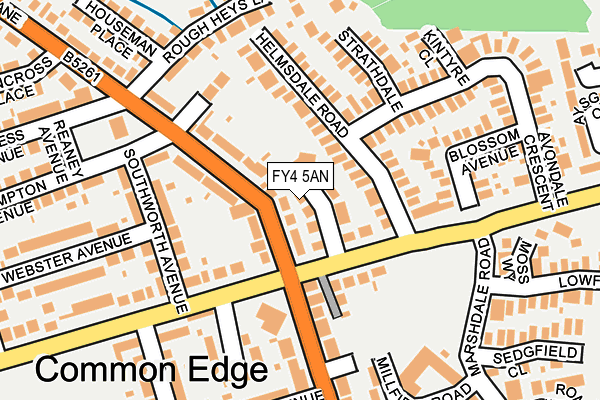 FY4 5AN map - OS OpenMap – Local (Ordnance Survey)